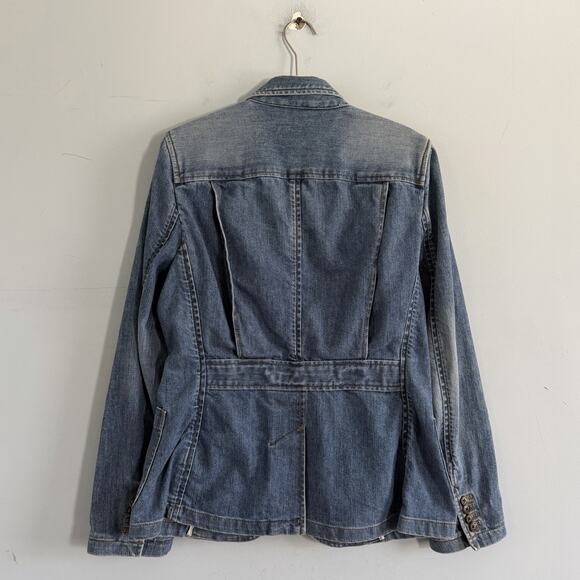 Lauren Jeans Co. Ralph Lauren Vintage Denim Blazer Jacket - Picture 2 of 4